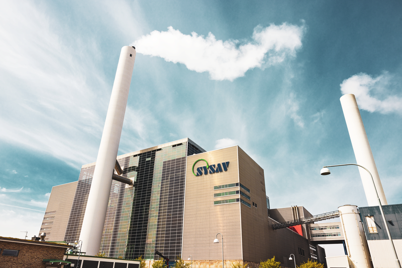 Planta de incineración moderna